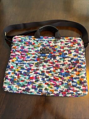 kate spade Multicolor Quilted Abstract Laptop Tote